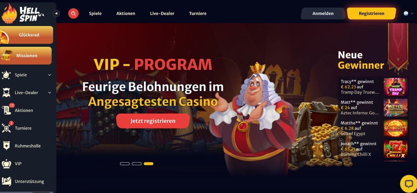 Hellspin Casino Online Ausland