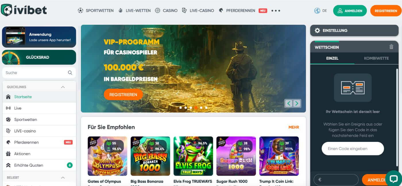Ivibet Sportwetten ohne limit